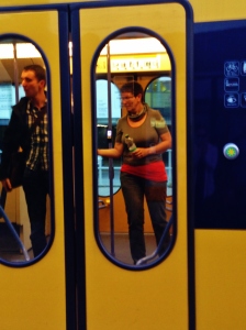  U Bahn Train Green Door Open Button